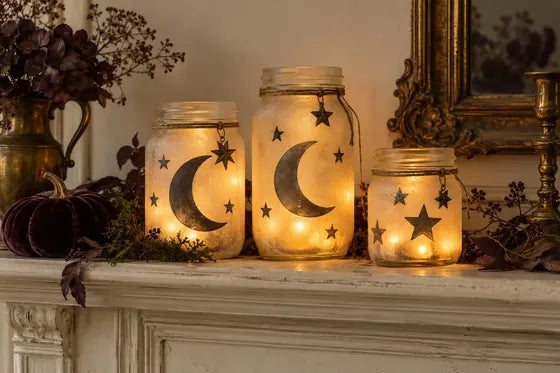 Moonlit jar lanterns, AI styling mockup