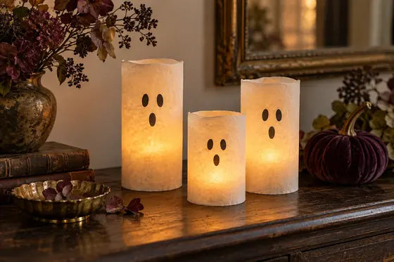 Ghost candle sleeves, AI styling mockup