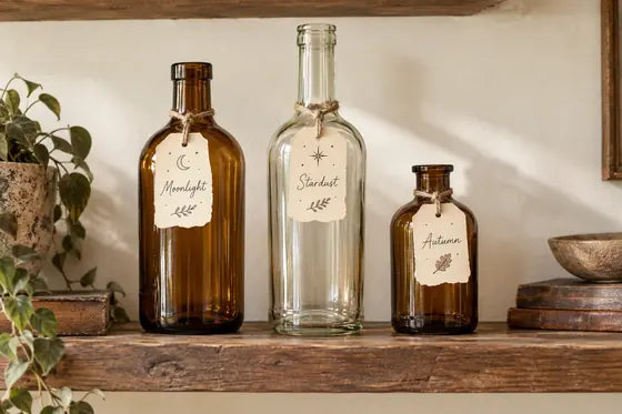 Apothecary bottles, AI styling mockup